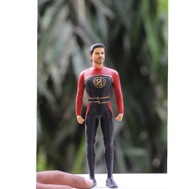 3d miniature super hero